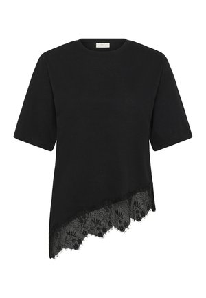 Kaffe, Print T-shirt - black deep