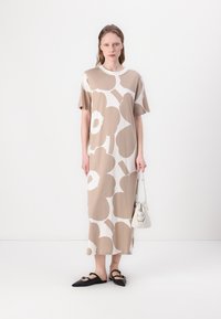 Marimekko PAHLO UNIKKO DRESS - Dzsörzéruha - beige