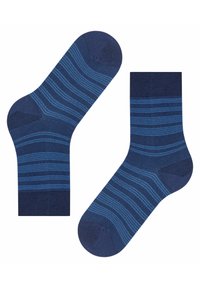 FALKE Sensitive Sunset Stripe - Calze - space blue