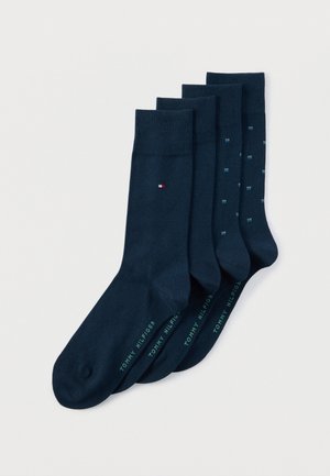 MICRO PATTERN 4 PACK - Κάλτσες - navy