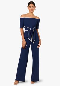 Adrianna Papell TIE  - Combinaison - navy sateen ivory