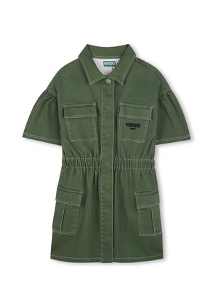 Shirt dress - vineyard green