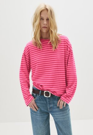 STRIPED  - Bluză cu mânecă lungă - pink