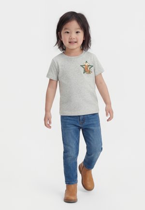 Versace LOGO SHERIFF WESTERN UNISEX - T-Shirt print - grigio melange