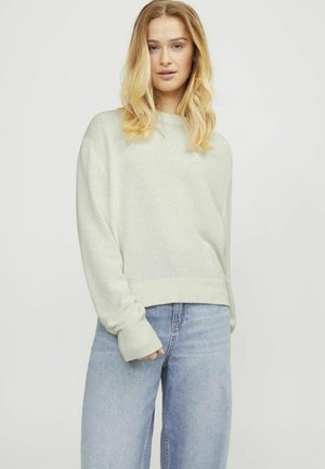 MIT RUNDHALS DAISY - Pullover - cloud dancer