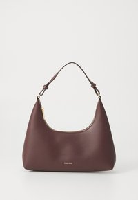 FOIL LOGO SHOU﻿LDER BAG - Handtasche - fudge/espresso