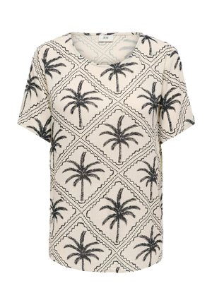 JDY, TOP JDYGABY TOP - T-shirt imprimé - sandshell