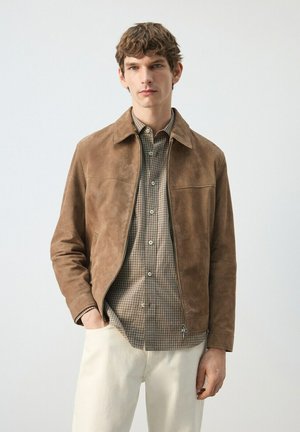 Chaqueta de cuero - sand