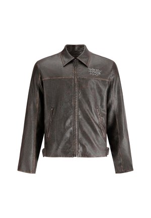 Ed Hardy Faux leather jacket - brown