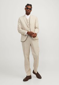 Jack & Jones PREMIUM - JPRRIVIERA LINEN MIX SUIT SLIM FIT - Obleka - travertine Miniaturna slika 1