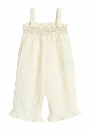 WITH FRILLS - Jumpsuit - beige