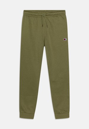 Champion, ICONS CUFF PANTS CONTRAST LOGO UNISEX - Tepláky - dark green