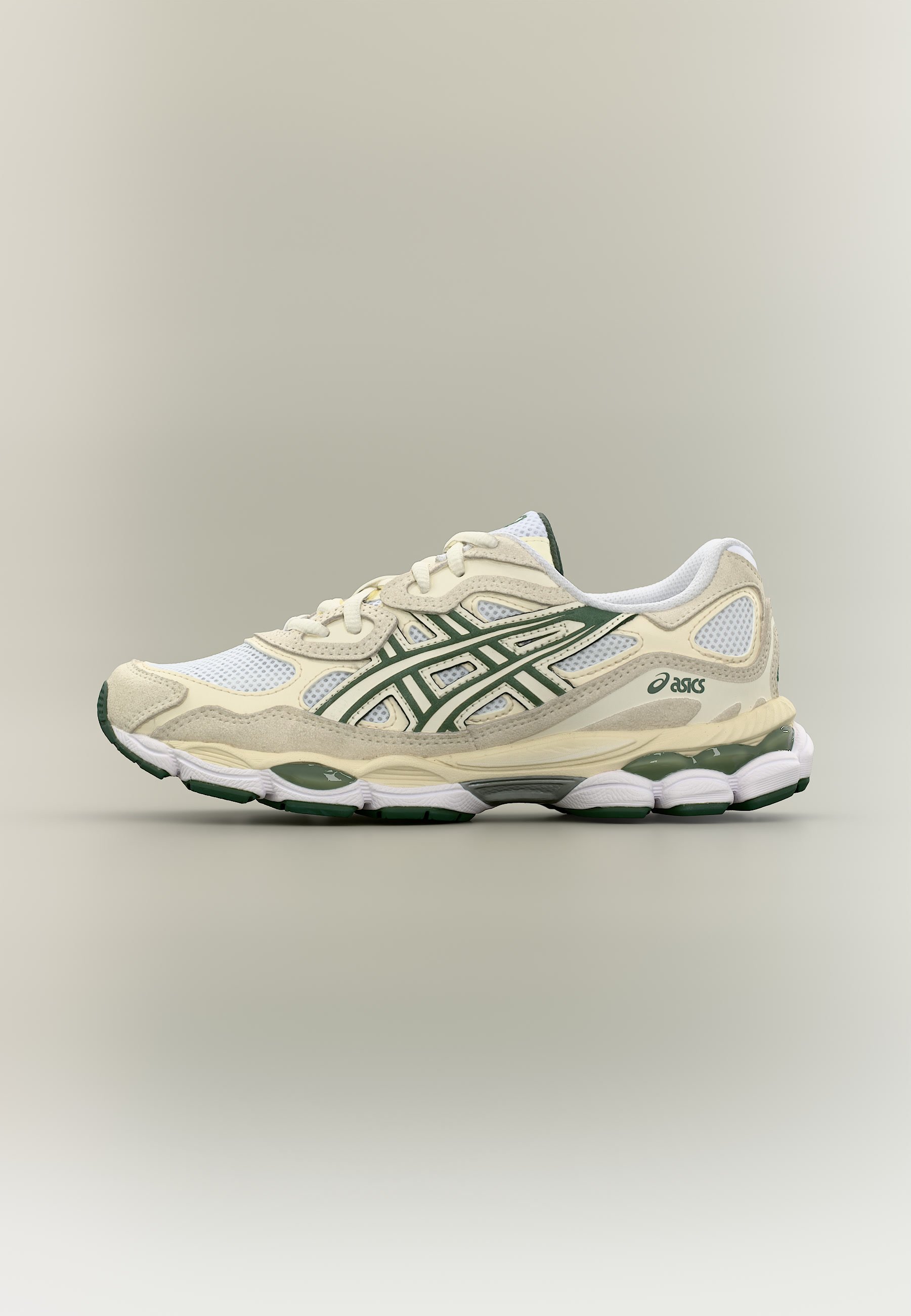 ASICS Light Gray and Pale Yellow Mesh Running Shoes 1356775.jpg main image 4