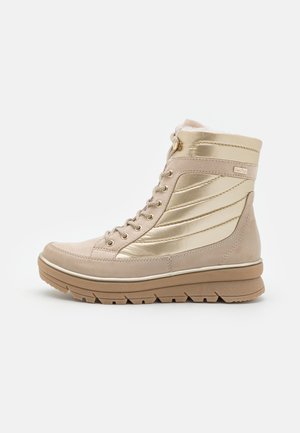 Jana Lace-up ankle boots - beige