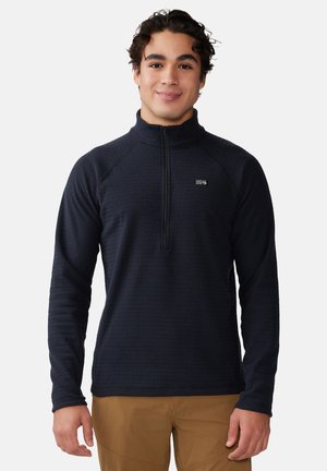 Mountain Hardwear, MOUNTAIN HARDWEAR LANGARM-OBERTEILE M SUMMIT GRID™ HALF ZIP - Fleecepullover - black