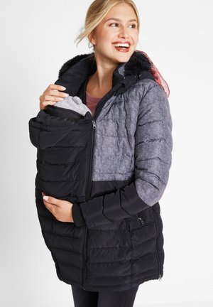 UMSTANDS BEDRUCKT - Cappotto invernale - schwarz grau