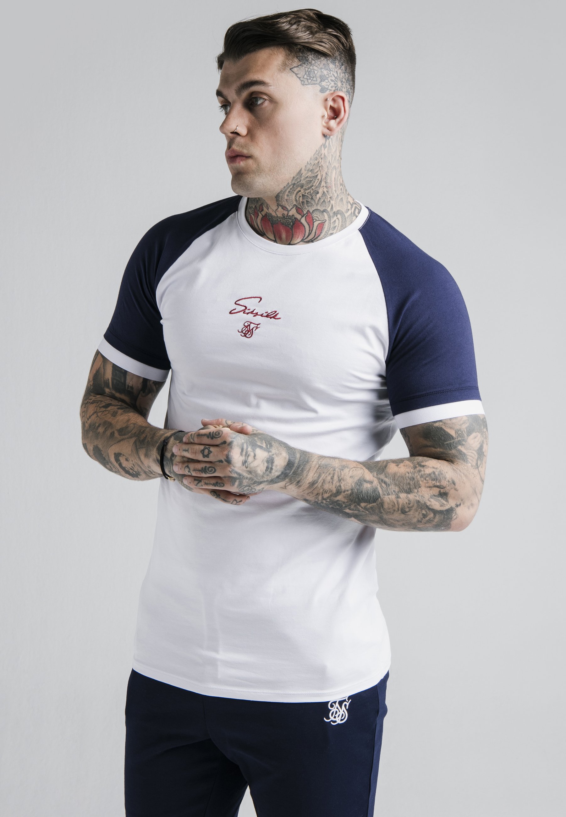 SIKSILK RAGLAN TECH TEE - T-Shirt print 