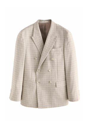 Next REGULAR FIT -TEXTURED DOUBLE BREASTED - Blazer jacket - stone