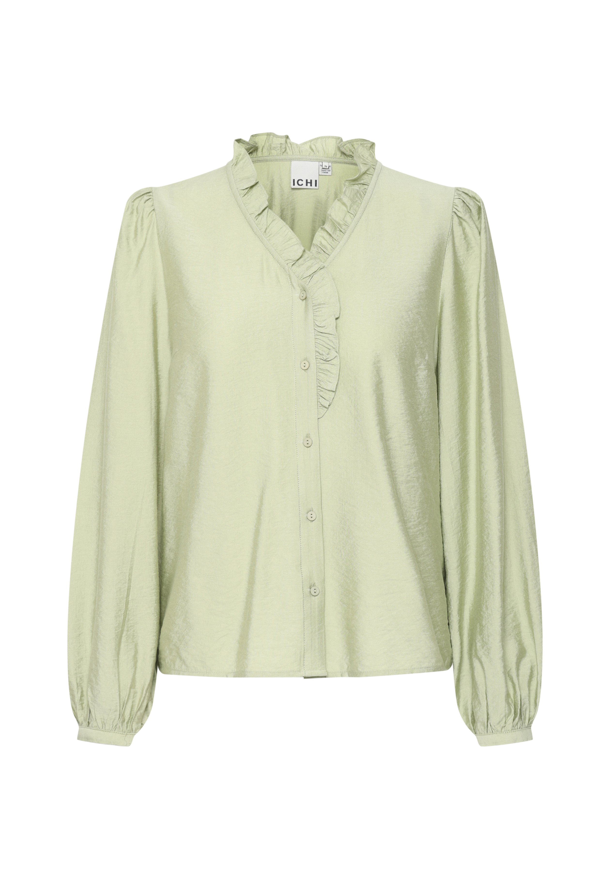 売れ筋商品|||イチ シャツ レディース トップス IHLaya - Button-down blouse - aqua gray ICHI IHLaya - Button-down blouse - aqua gray/mottled light