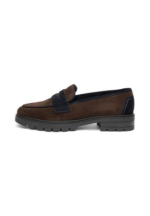 ara, SLIPPER CAMBRIDGE BRAUN BLAU - Slipper - caffee blau