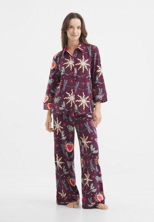 ENCHANTED GLADE PRINT SET - Nachtwäsche Set - bordeaux