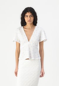 Gina Tricot - TIE - Basic T-shirt - blue ditsy Thumbnail Image 1