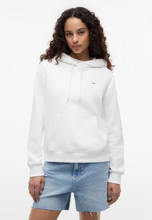 Tommy Jeans REG FLAG  - Hættetrøje - white
