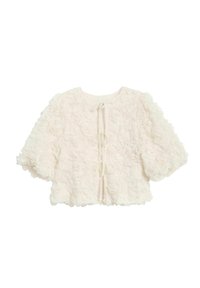 WITH PUFF SLEEVES AND TIE CLOSURE - Bluse - off-white