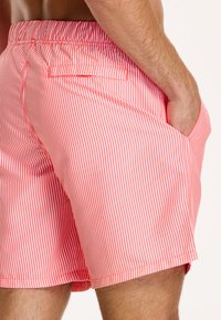 Shiwi REGULAR FIT STRIPE - Fürdőnadrág - neon orange