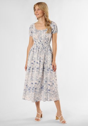 Marie Lund Day dress - weiß blau