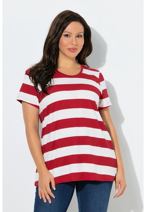 STRIPED SHORT SLEEVE - T-Shirt print - salsa