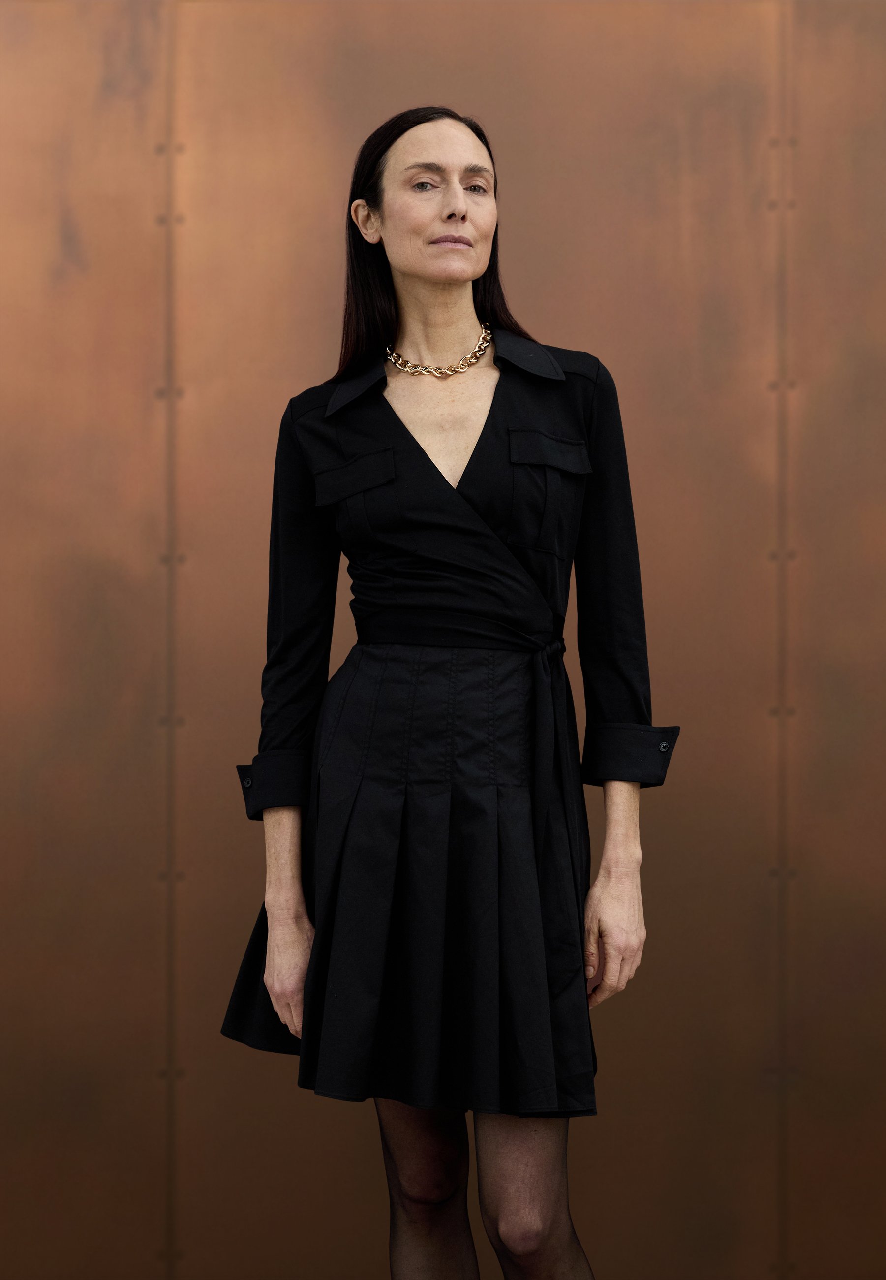 Diane von Furstenberg JOAN DRESS - Shirt dress - black - Zalando.co.uk