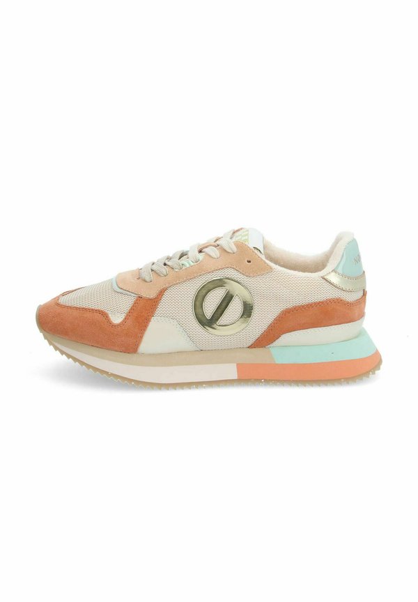 Sneaker low - blanc casse orange