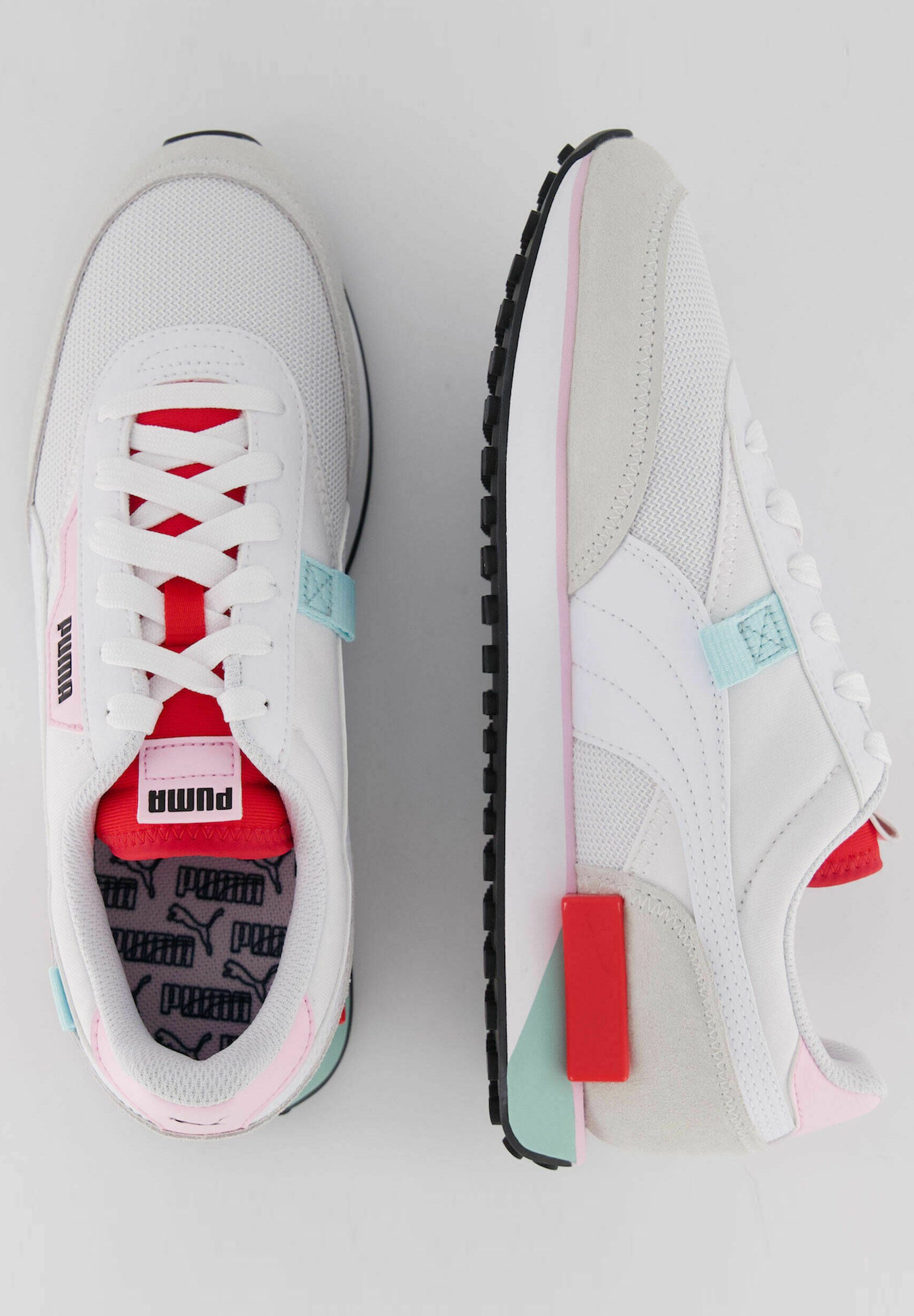 Puma FUTURE RIDER NEON PLAY - Zapatillas - weiss / rot/blanco - Zalando.es