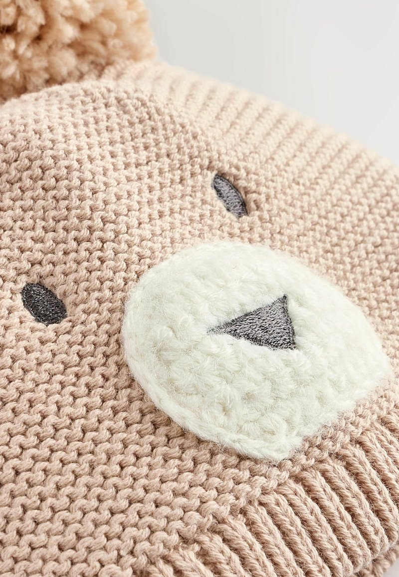 Pon Pon Berretto A Coste Uncinetto Next DELICATE DOUBLE POM