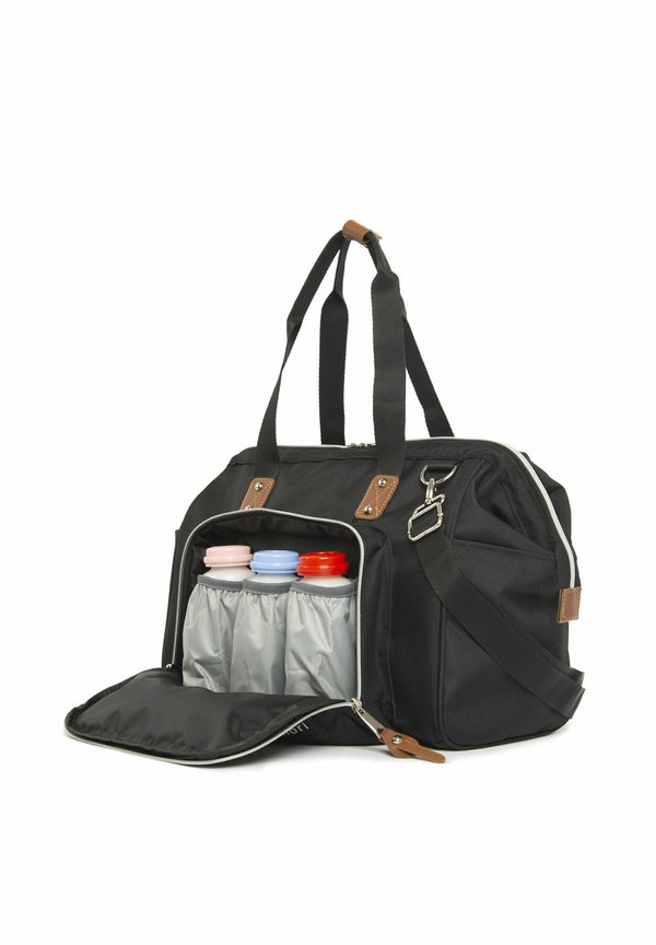 SHOULDER DIAPER BAG – Wickeltasche – schwarz