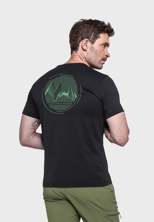 Schöffel BUCHBERG - Print T-shirt - schwarz