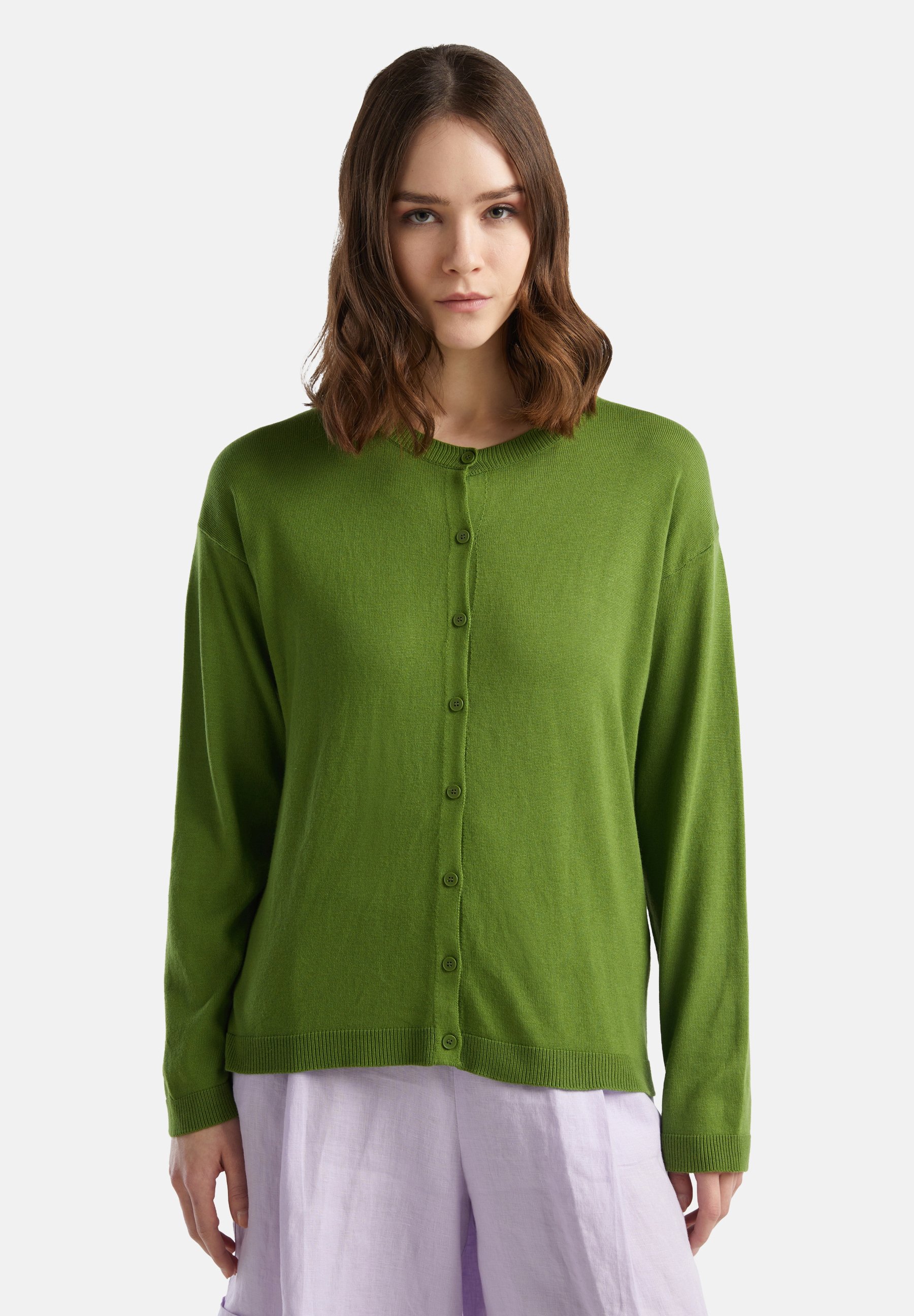 Cardigan Fille United Colors Of Benetton - Sweat Ouvert Zippé Avec Capuche Et Poche, Paillettes Et Broderies