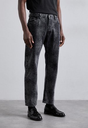 LASERED JEAN - Straight leg jeans - black