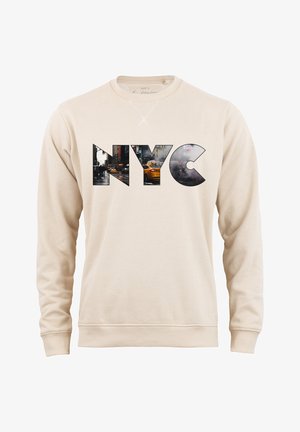 Cotton Prime SKYLINE NEW YORK-WELTENBUMMLER KOLLEKTION - Sweatshirt - sand