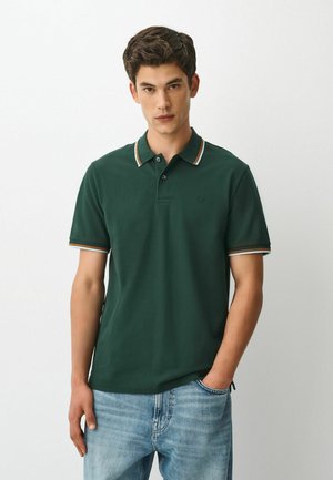 Next, TIPPED REGULAR FIT POLOSHIRT - Polosärk - green dark