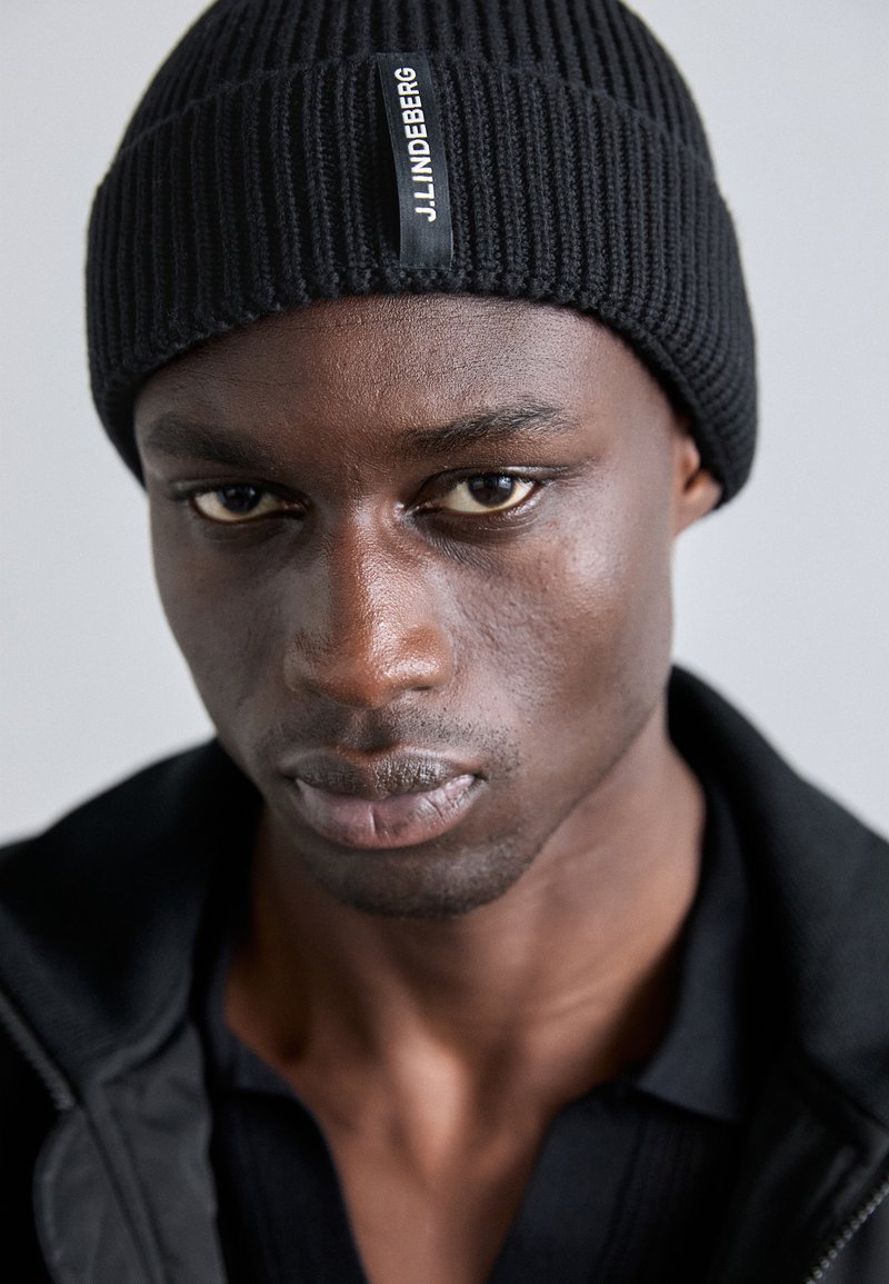 J.LINDEBERG JUAN BEANIE UNISEX - Σκούφος - black