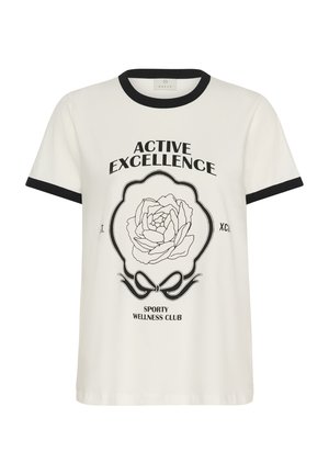 Kaffe, KAFLORA - T-Shirt print - chalk