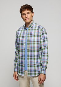 Polo Club LONG SLEEVE CHECKS ARATZ - Overhemd - light blue  green