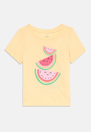 GAP, GRAPHIC TEE - Μπλουζάκι με στάμπα - light yellow