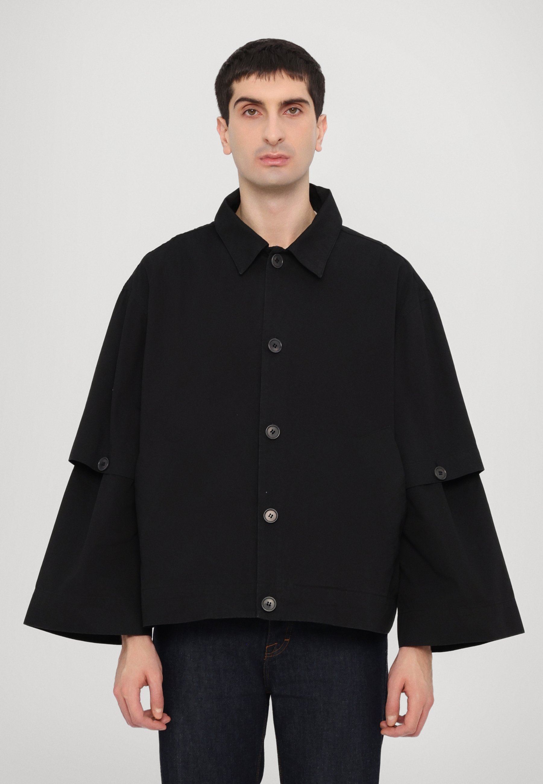 Henrik Vibskov BUTTON JACKET UNISEX - Summer jacket - black