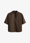 POLO SHIRT - Blouse - mottled light brown