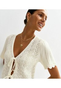 New Look TIE FRONT - Kofta - white