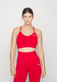 ICANIWILL DEFINE SEAMLESS SCRUNCH BRA - Brassières de sport à maintien normal - red