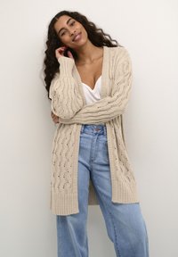 Kaffe - LENA - Neuletakki - feather gray melange Pienoiskuva 1